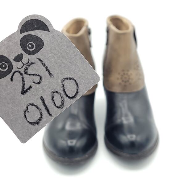 Elite by Corey's Booties Style Barbara black brown women's size 10 - Picture 8 of 9